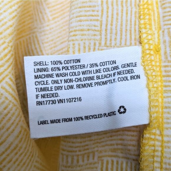 The Nines by HATCH Sleeveless Tiered Maternity Dress Yellow XXL - Picture 7 of 8